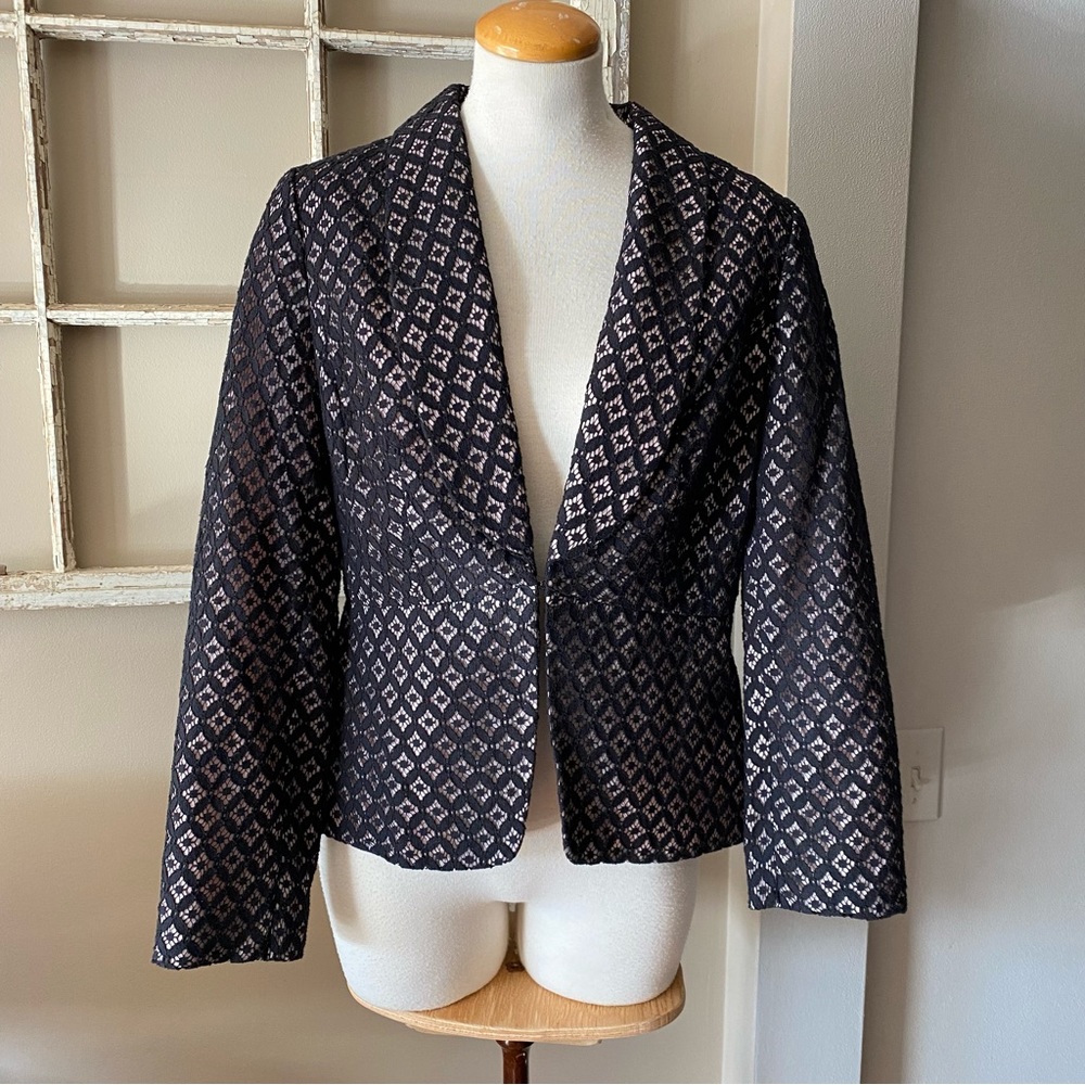 Pretty black lace blazer